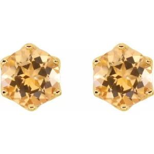 14K Yellow Natural Citrine