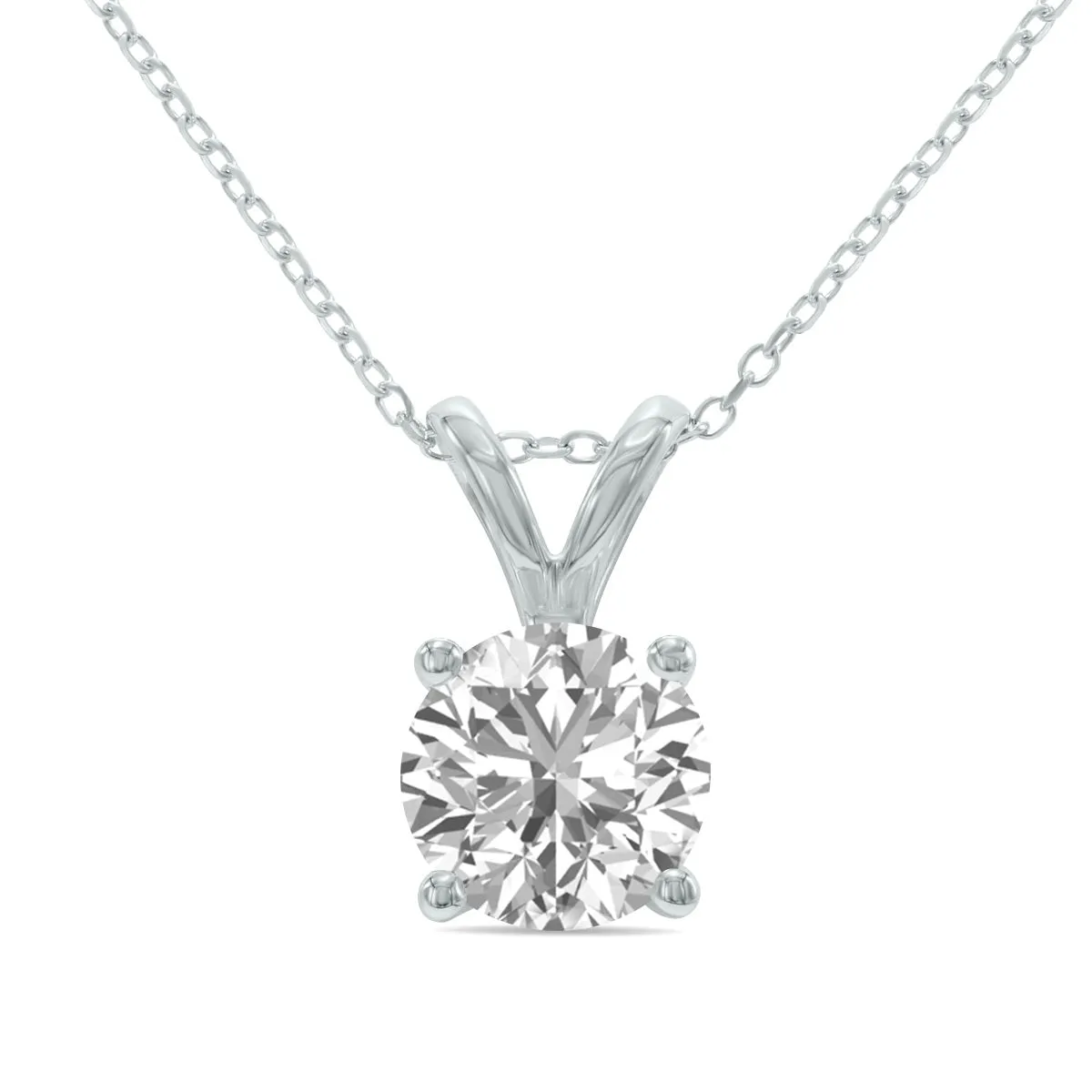 1.5ct tw LAB GROWN Diamond Necklace in 14kt White gold