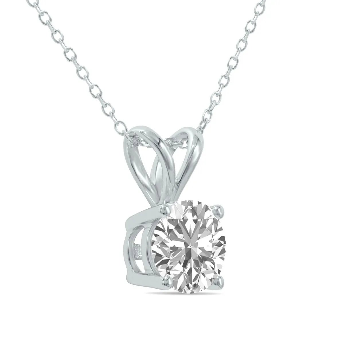 1.5ct tw LAB GROWN Diamond Necklace in 14kt White gold