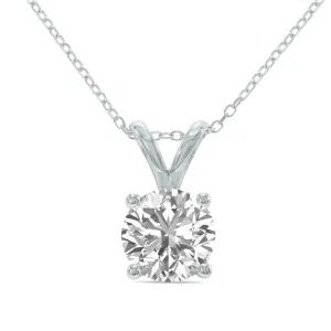 1.5ct tw LAB GROWN Diamond Necklace in 14kt White gold