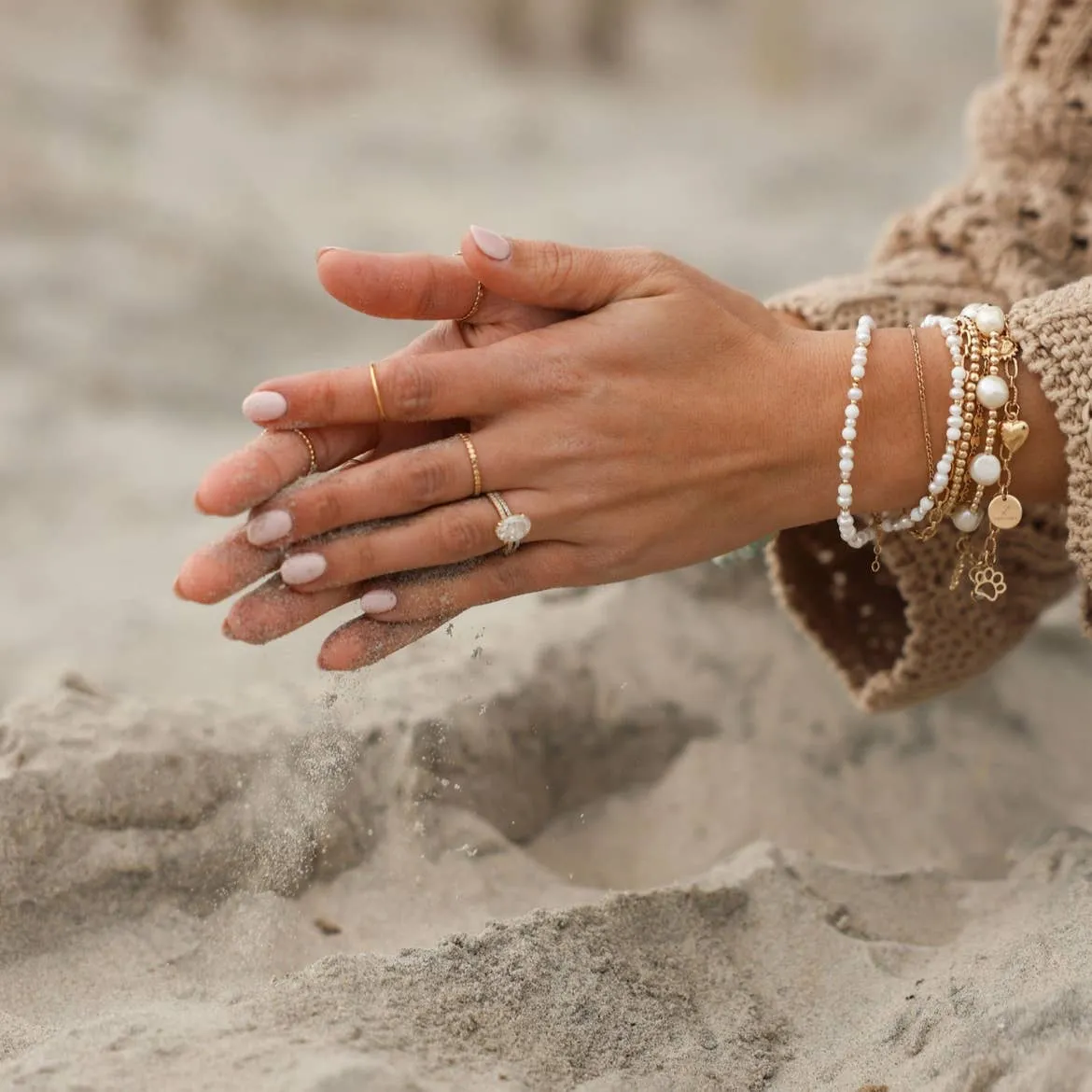 ADDISON PEARL BEADED BRACELET | GOLD FILLED