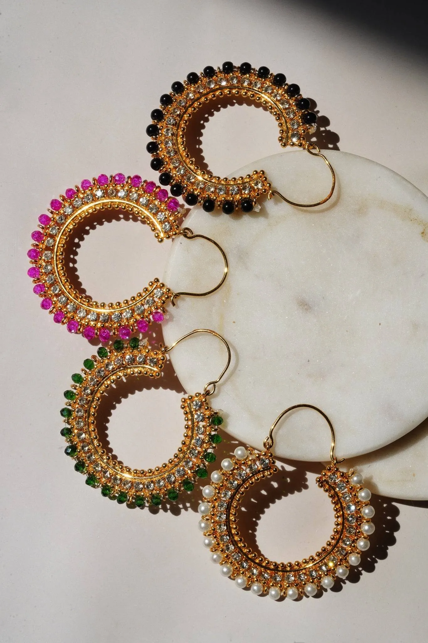 Aliza - Handcrafted Chandbali Hoops