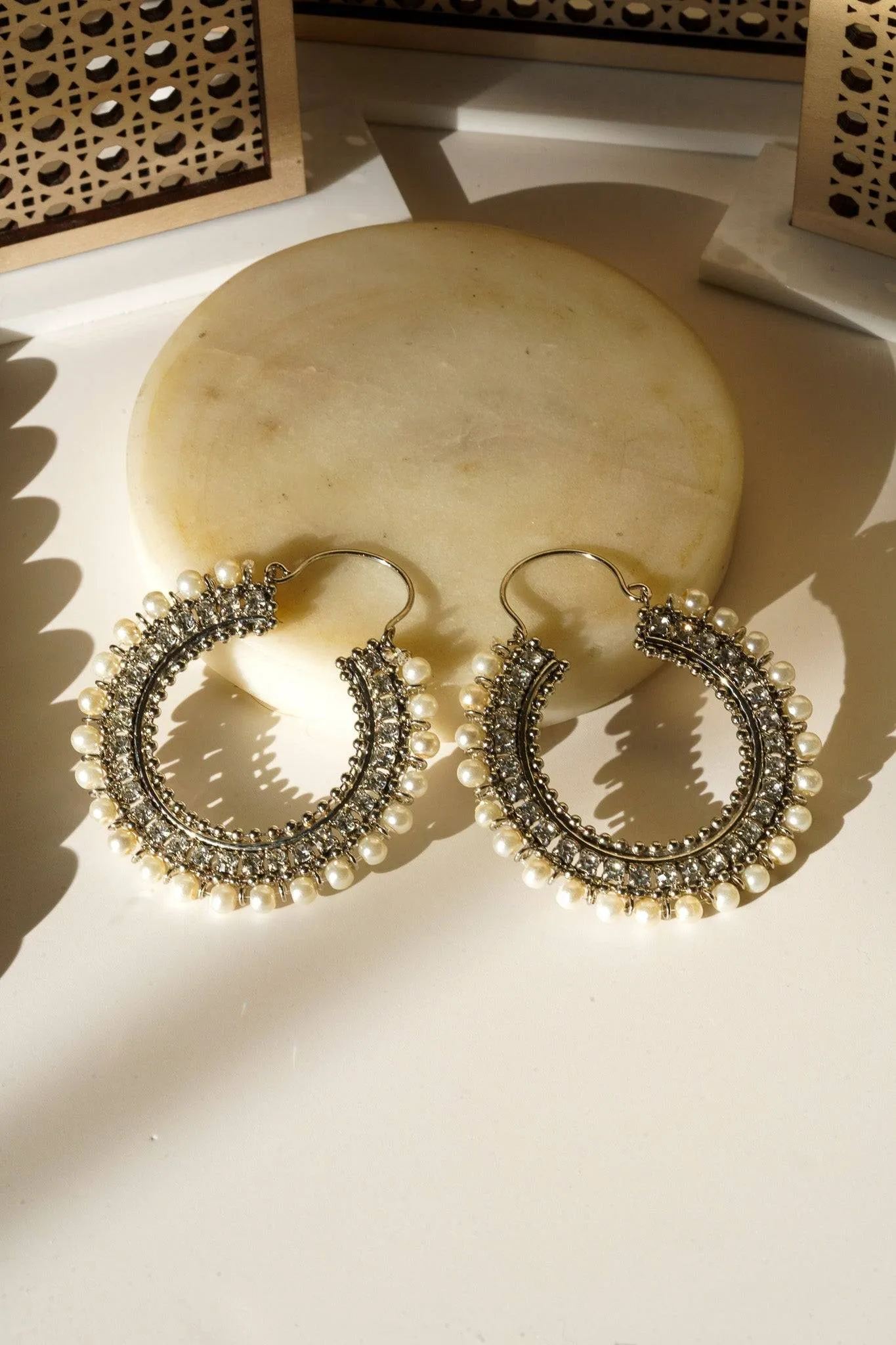 Aliza - Handcrafted Chandbali Hoops