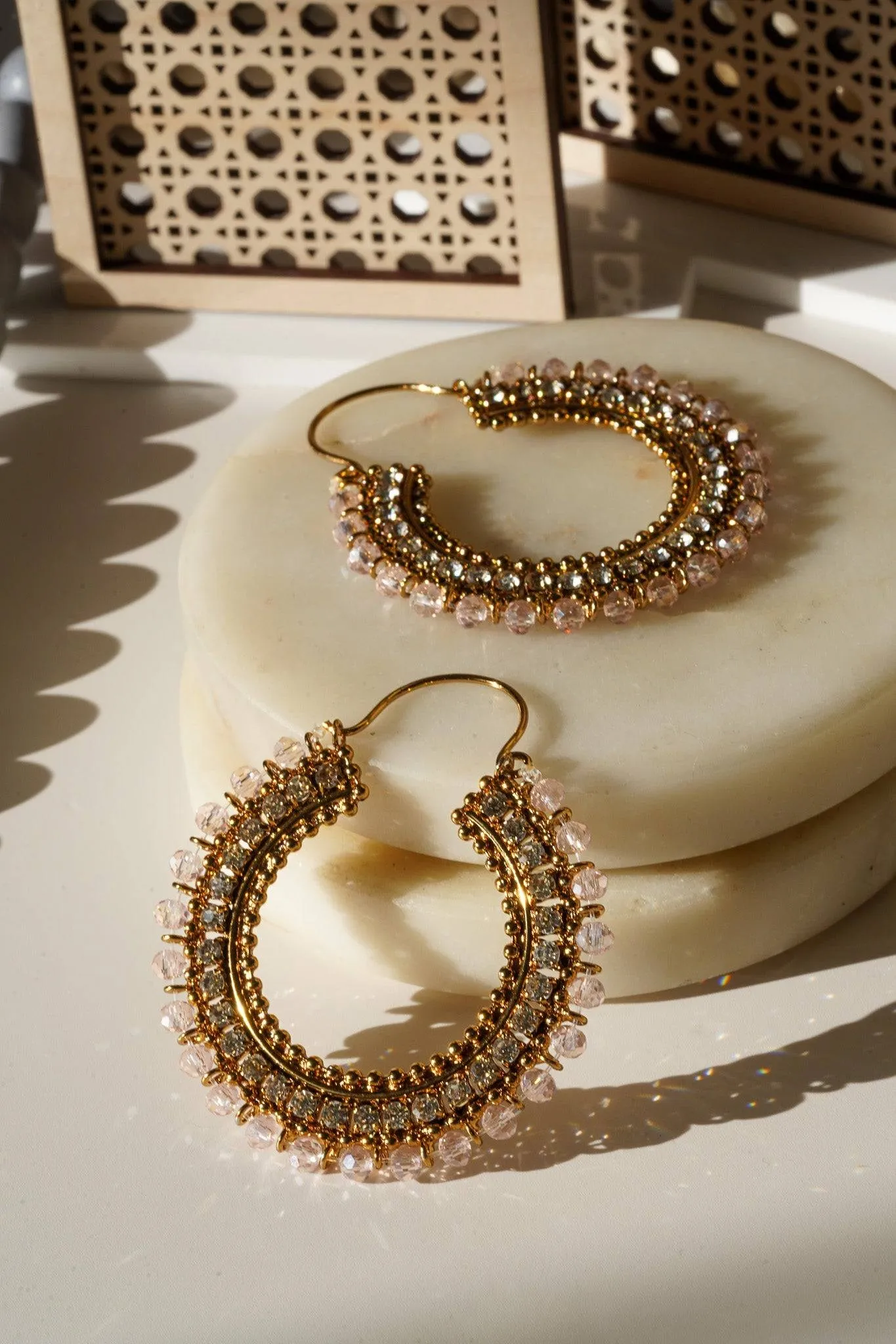 Aliza - Handcrafted Chandbali Hoops