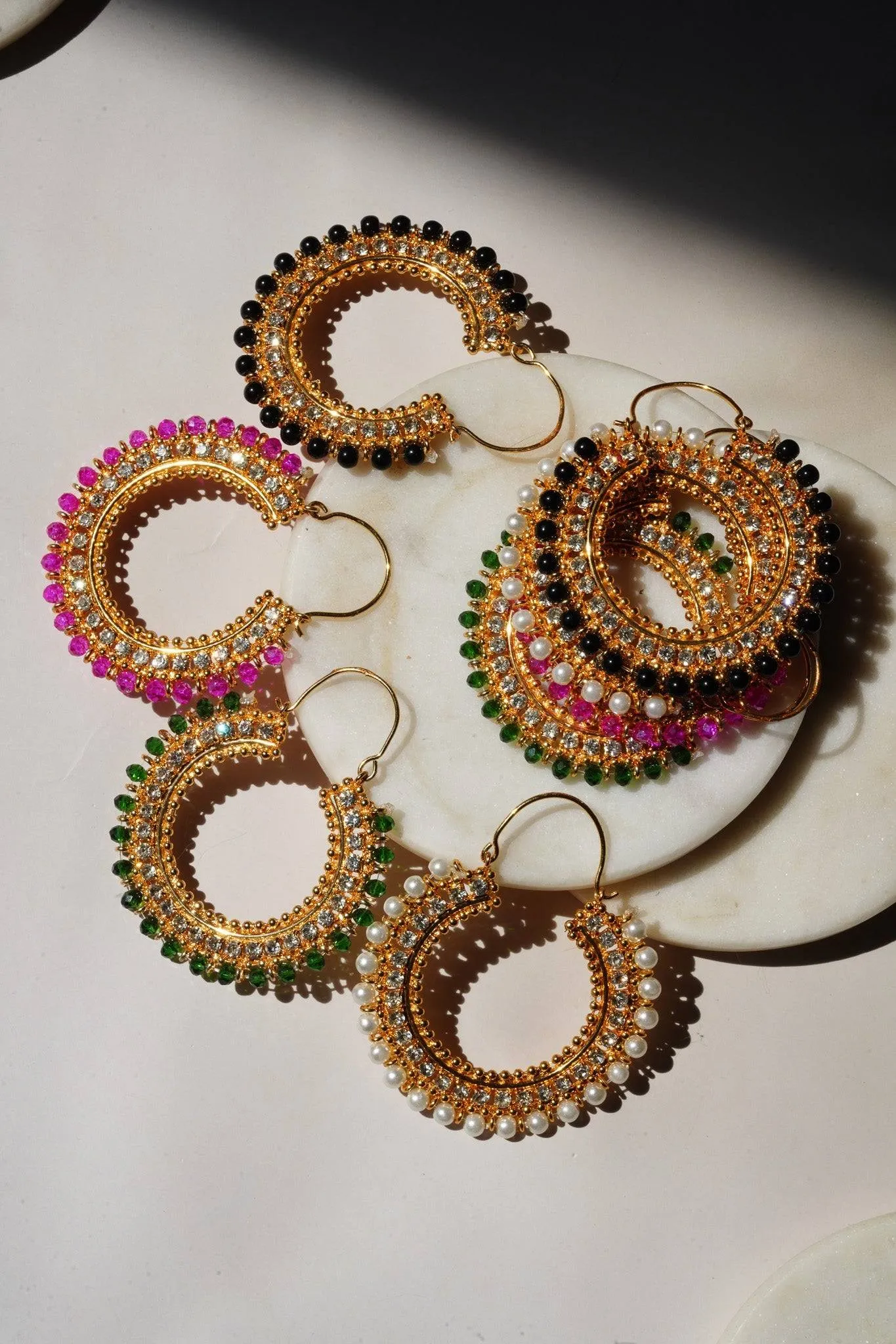 Aliza - Handcrafted Chandbali Hoops