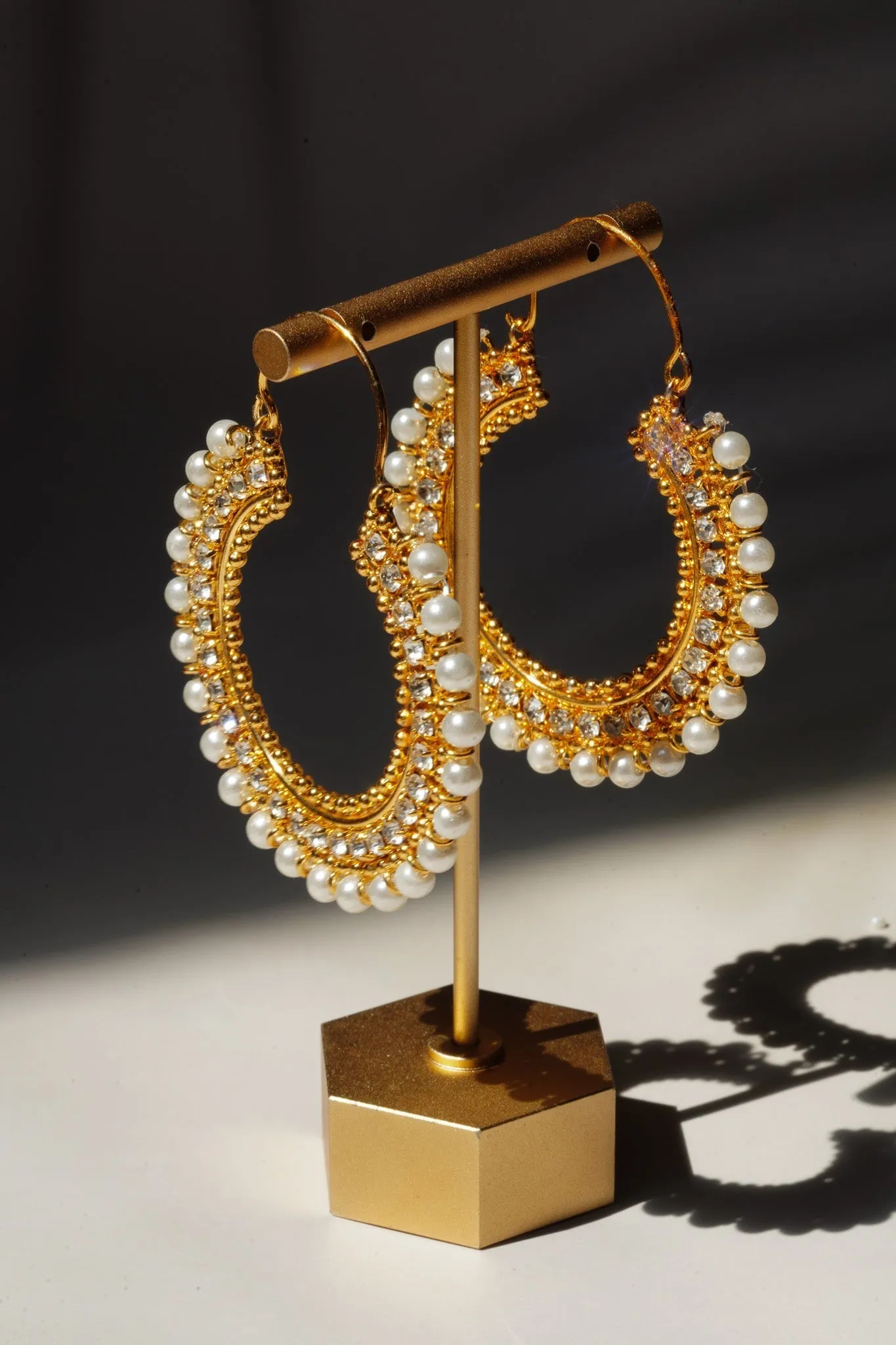 Aliza - Handcrafted Chandbali Hoops