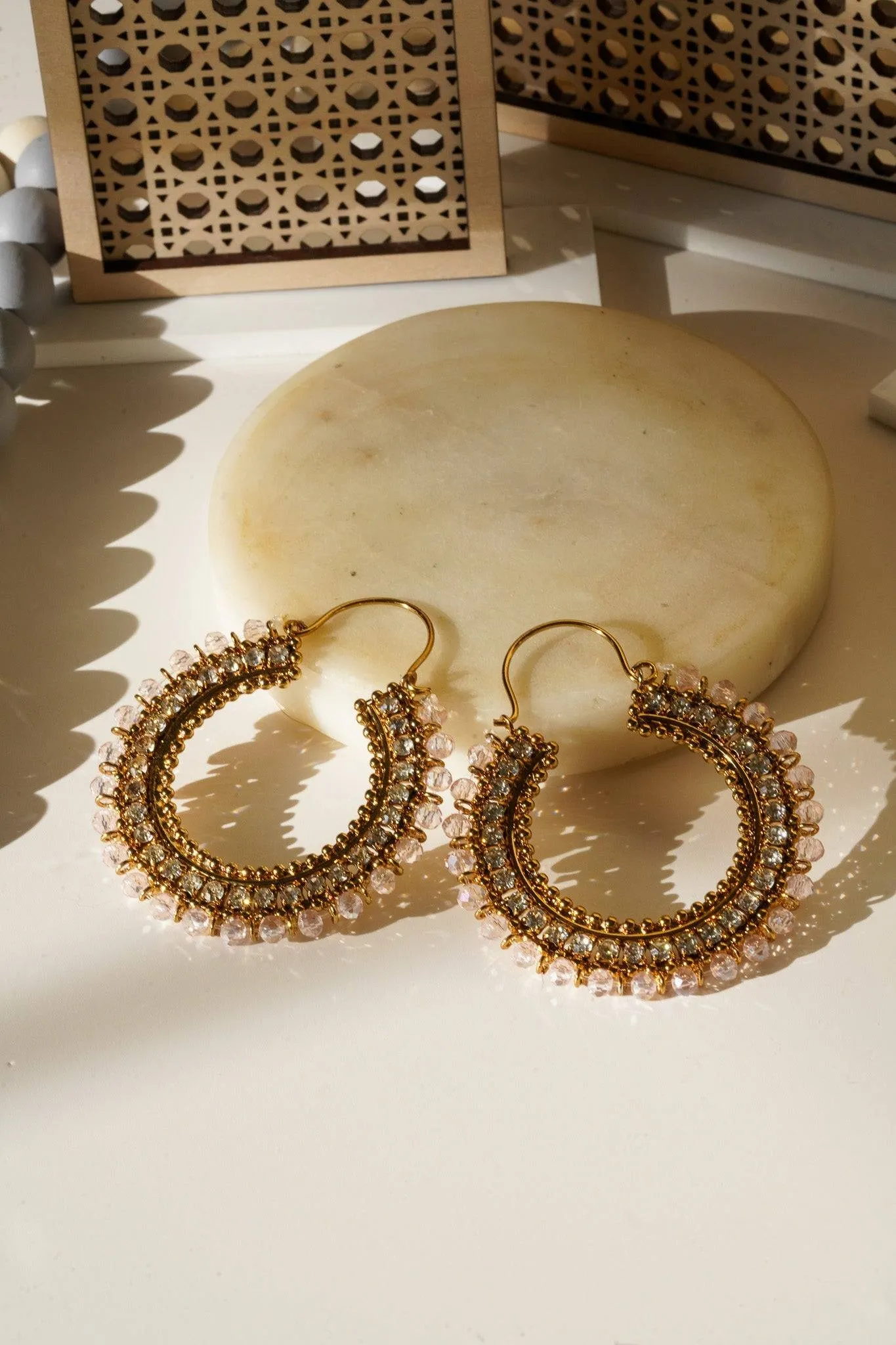 Aliza - Handcrafted Chandbali Hoops