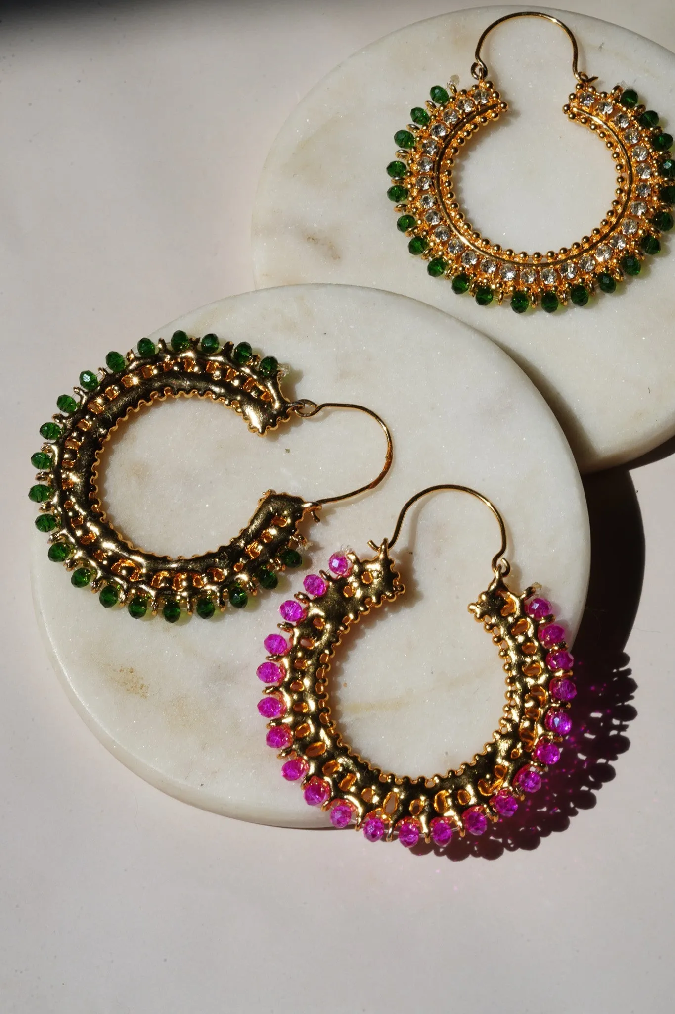 Aliza - Handcrafted Chandbali Hoops