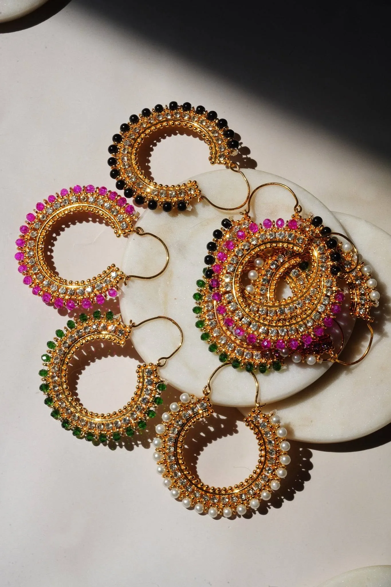 Aliza - Handcrafted Chandbali Hoops