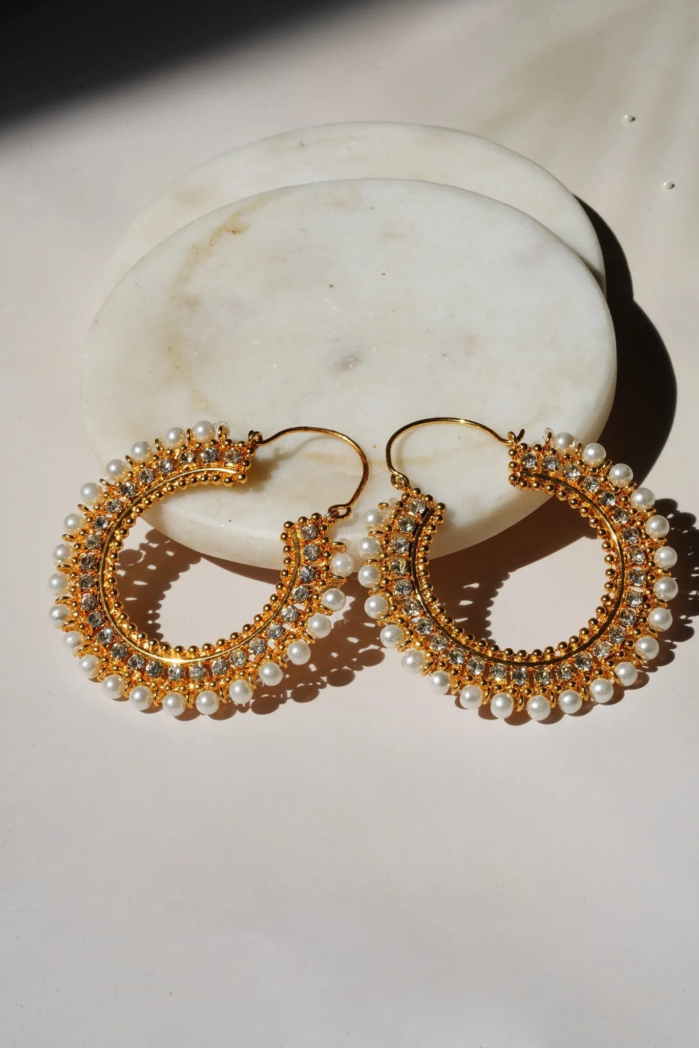 Aliza - Handcrafted Chandbali Hoops