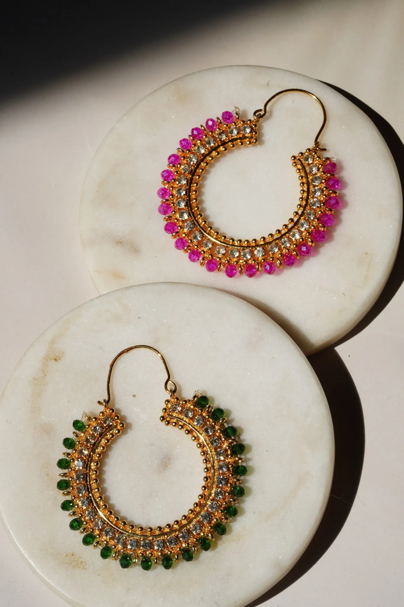 Aliza - Handcrafted Chandbali Hoops