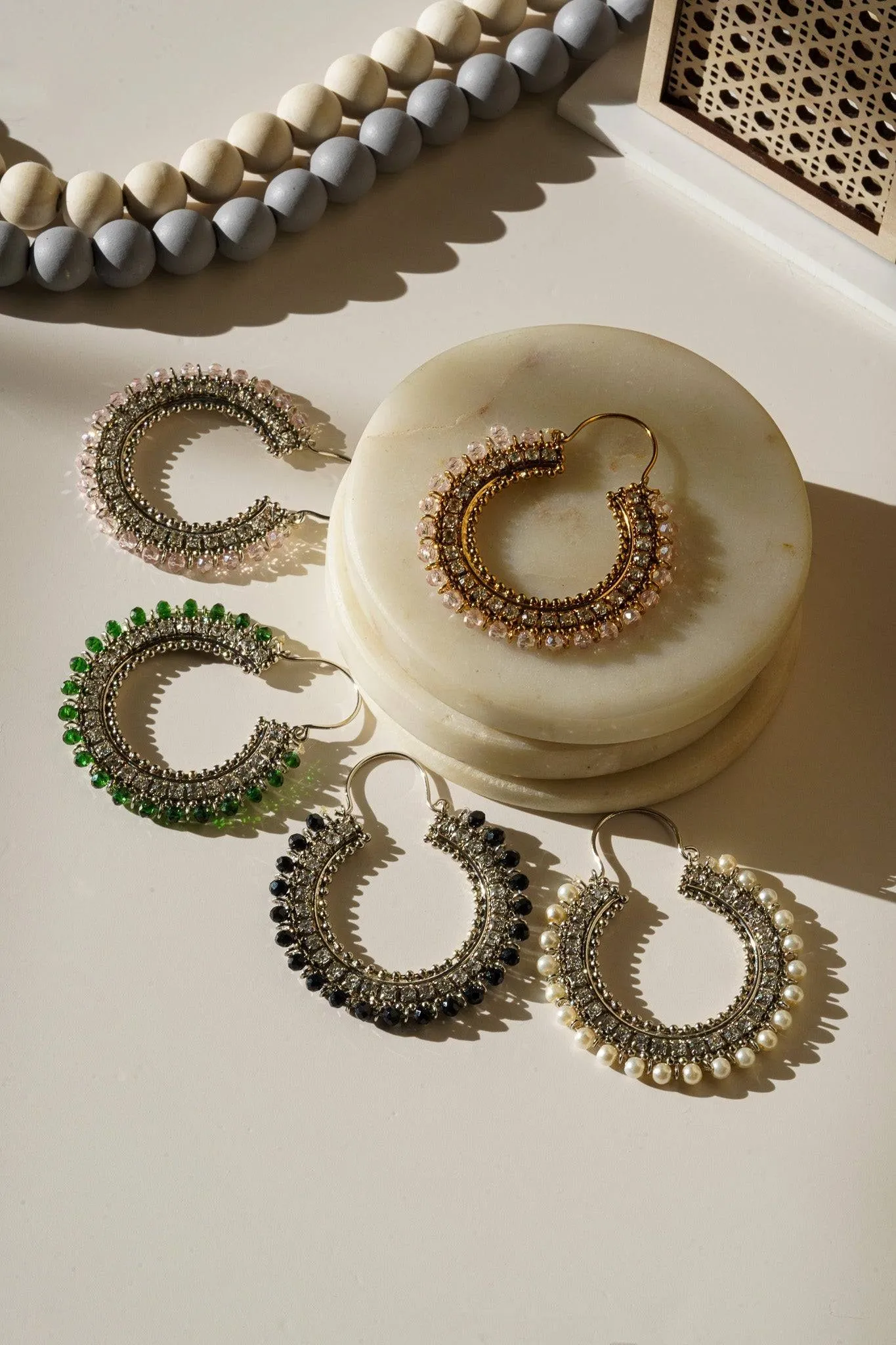 Aliza - Handcrafted Chandbali Hoops