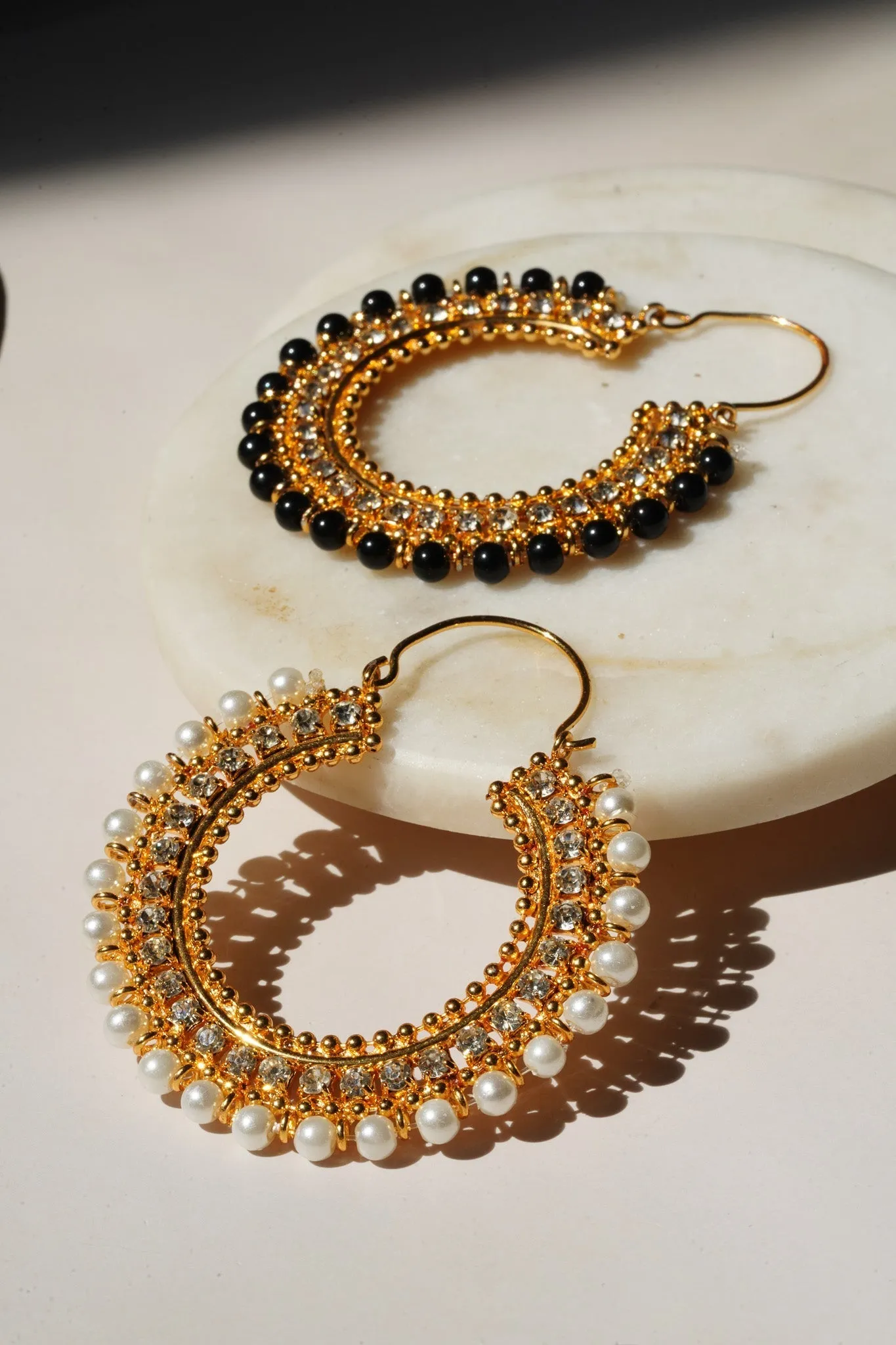 Aliza - Handcrafted Chandbali Hoops