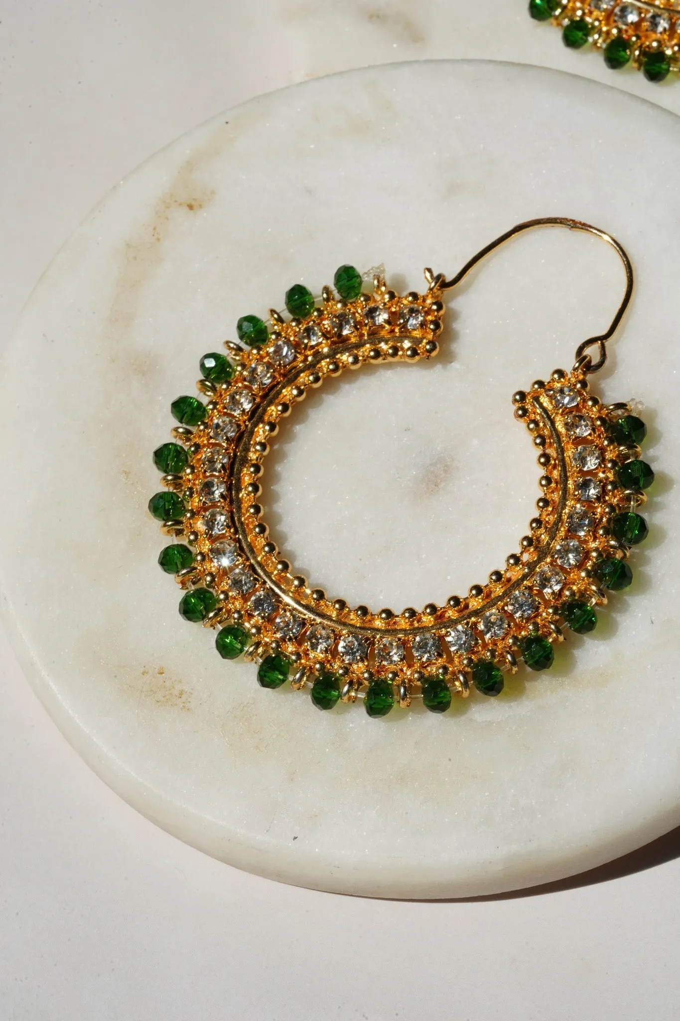 Aliza - Handcrafted Chandbali Hoops