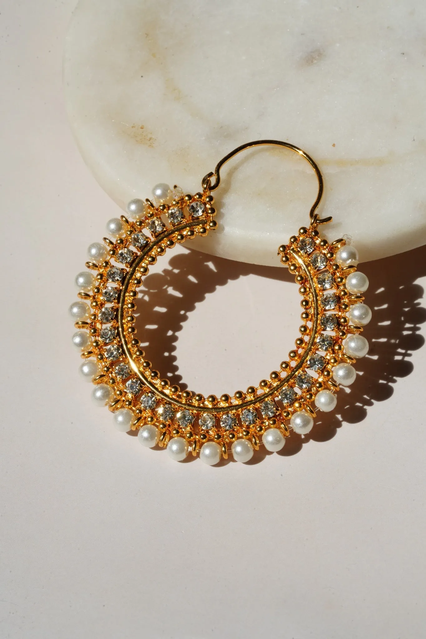 Aliza - Handcrafted Chandbali Hoops