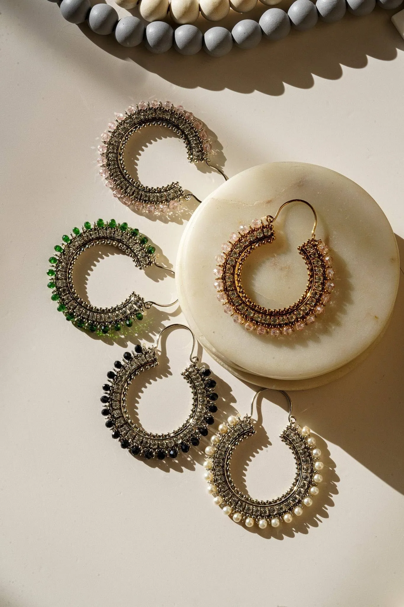 Aliza - Handcrafted Chandbali Hoops