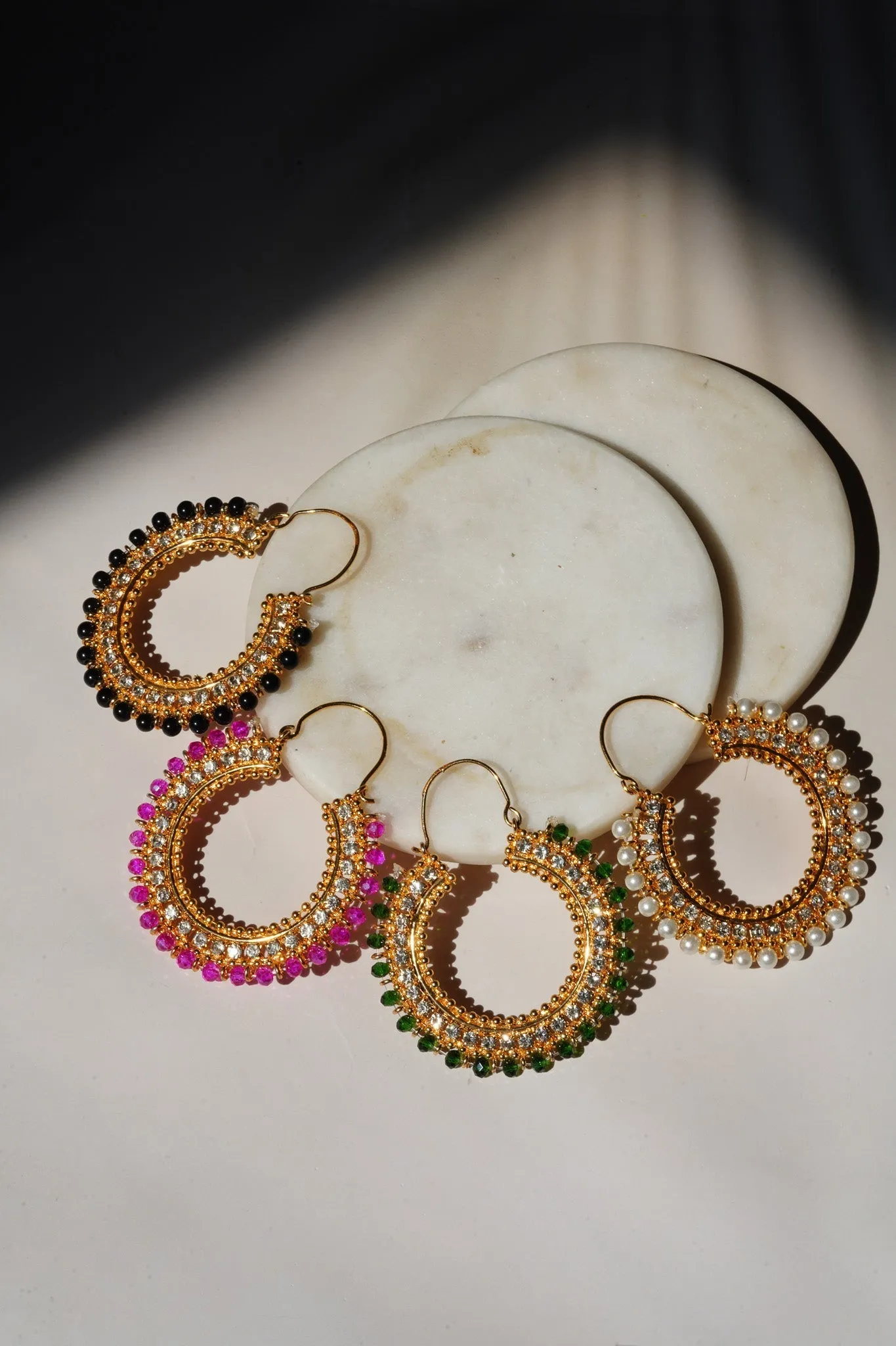 Aliza - Handcrafted Chandbali Hoops