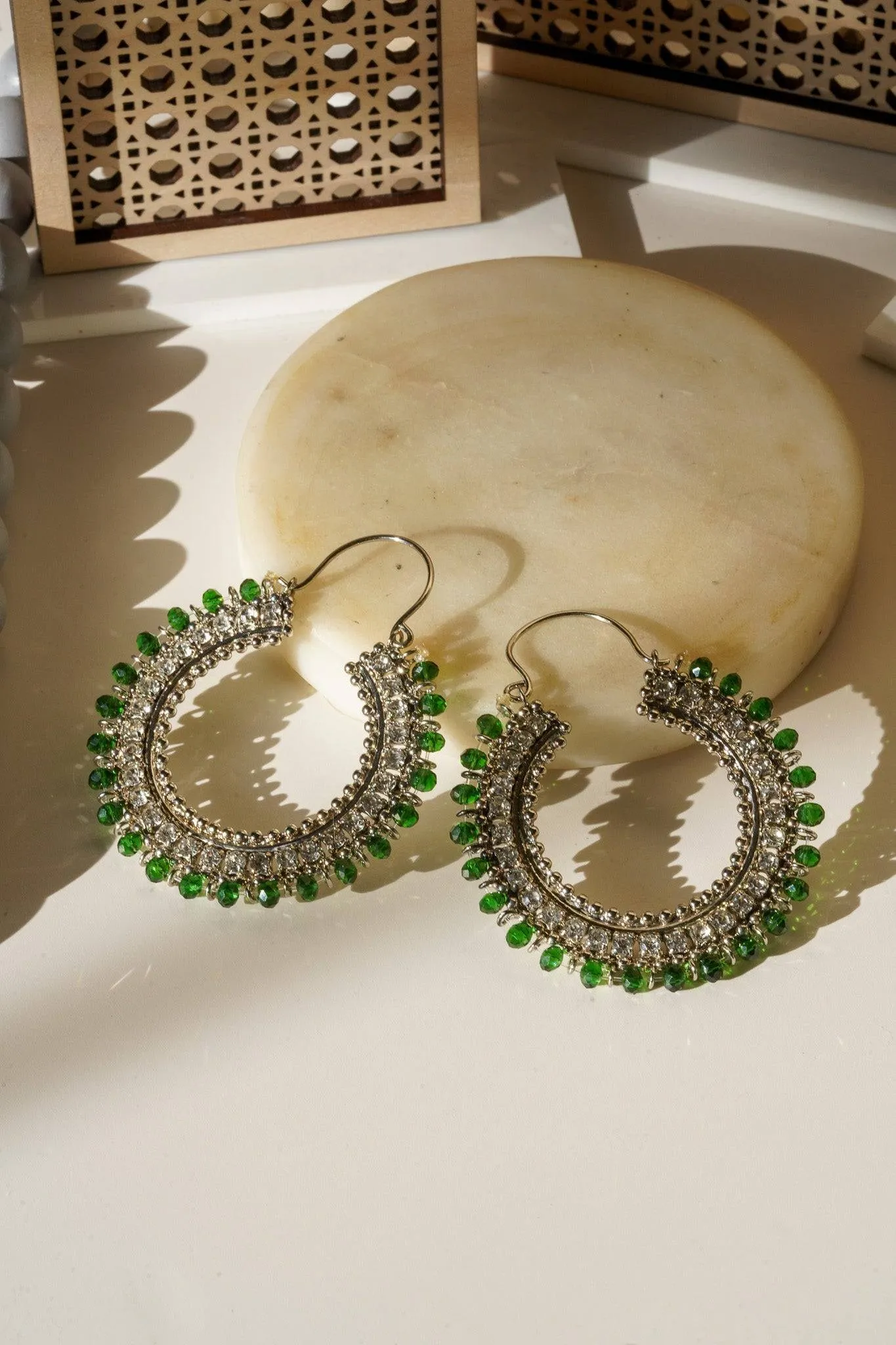 Aliza - Handcrafted Chandbali Hoops