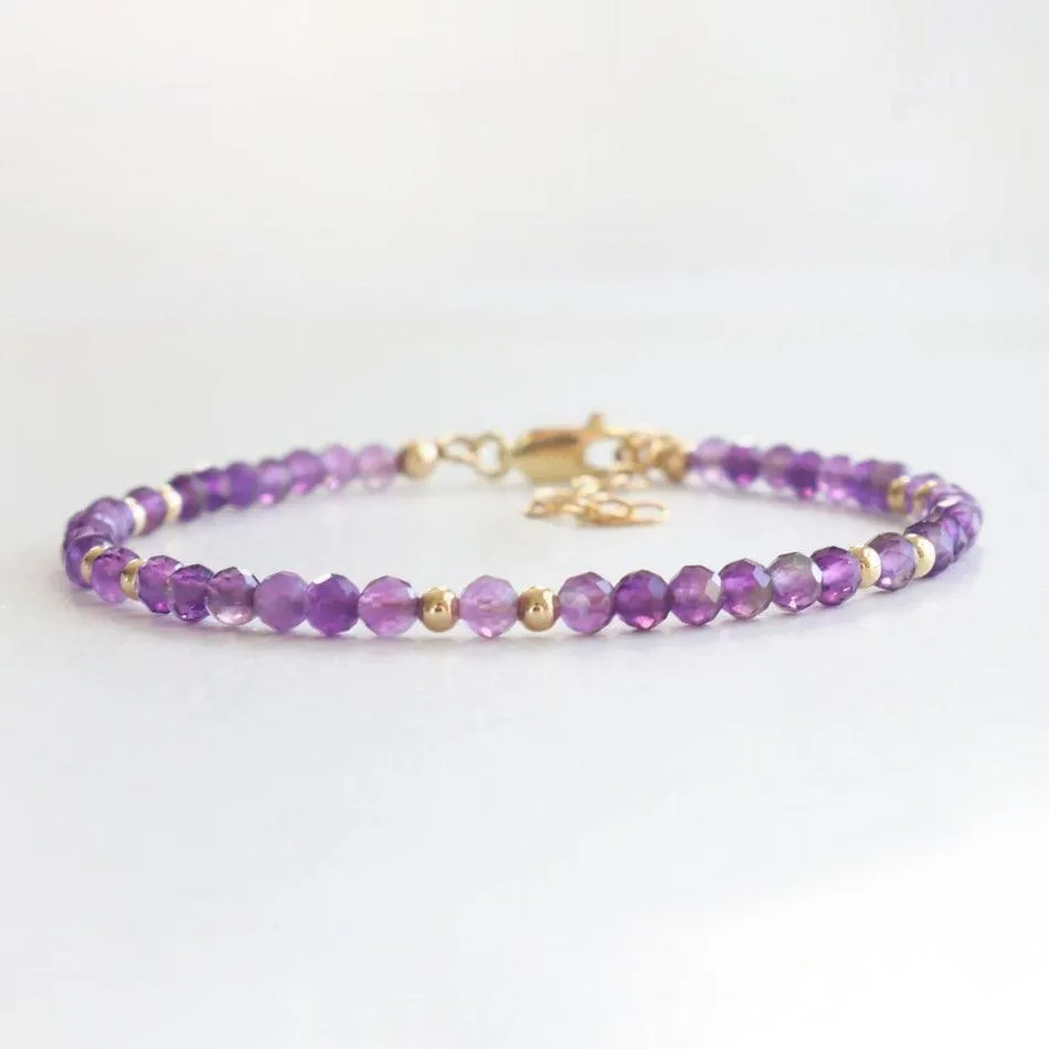 Amethyst Dainty Bracelet