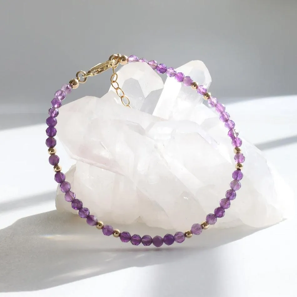 Amethyst Dainty Bracelet