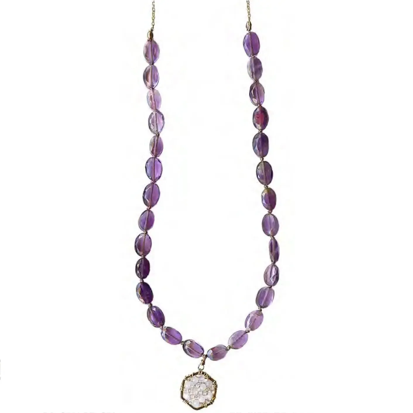 Amethyst Necklace 4252A by Michelle Pressler Jewelry