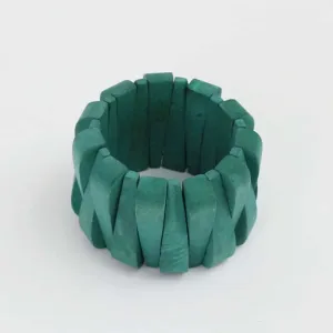 Aqua Wooden Emma Bracelet