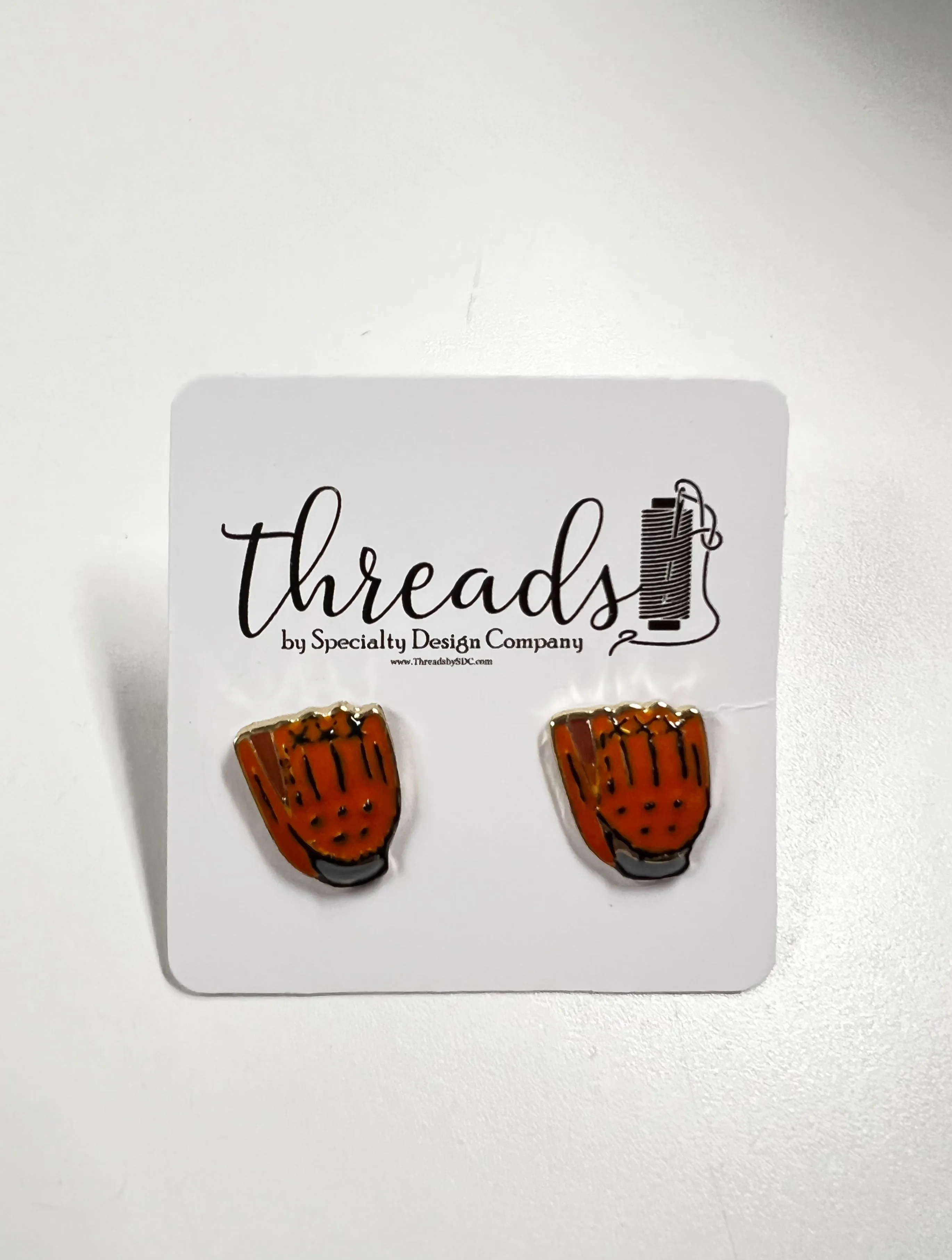 Baseball Glove Stud Earrings