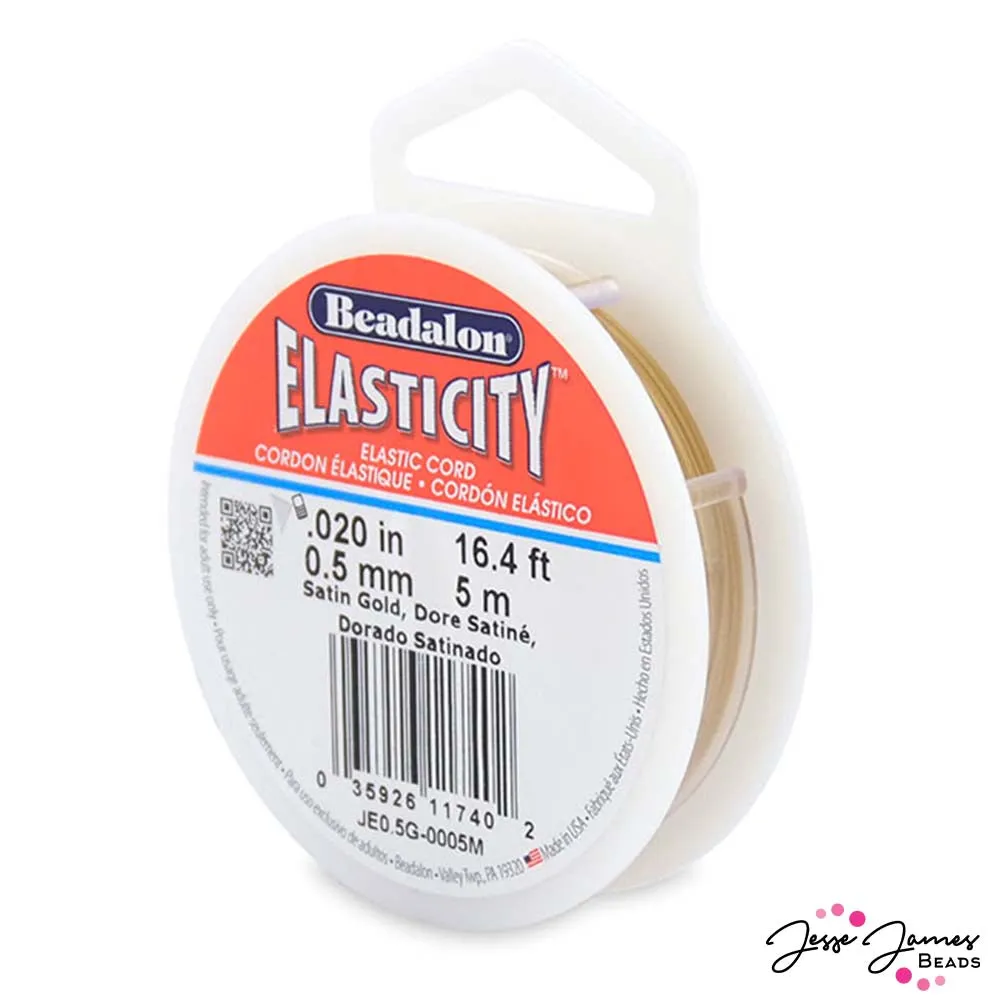 Beadalon Elasticity Satin Gold 0.5MM