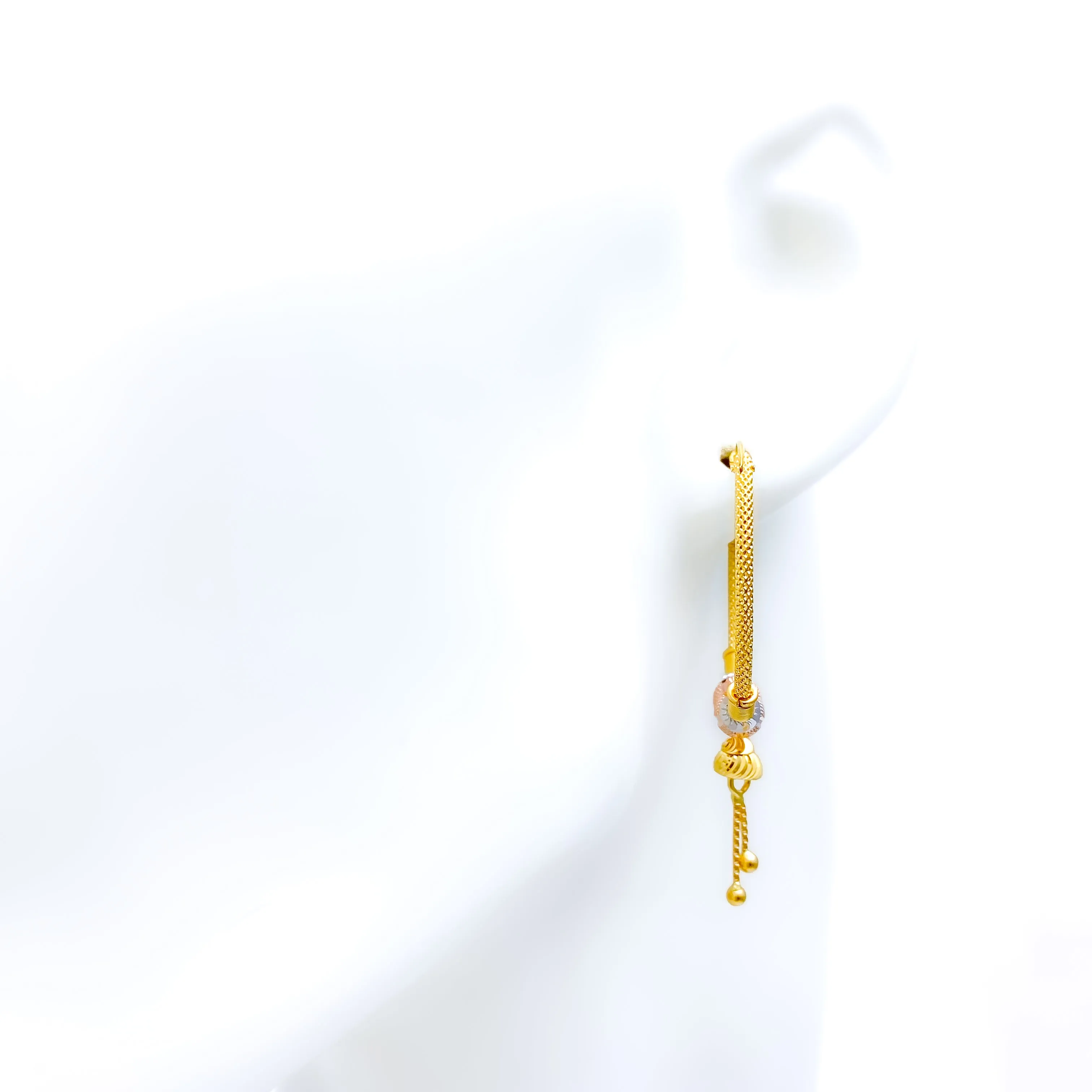 Beautiful Dangling 22k Gold Earrings