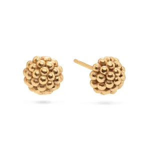 Berry Stud Earrings - Gold