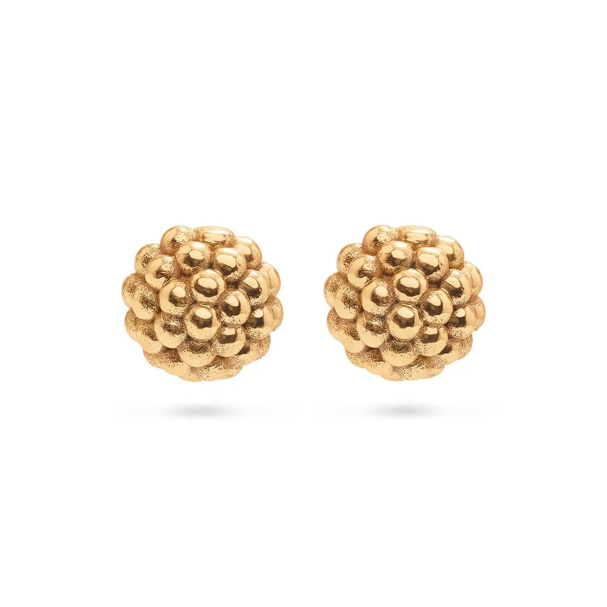 Berry Stud Earrings - Gold