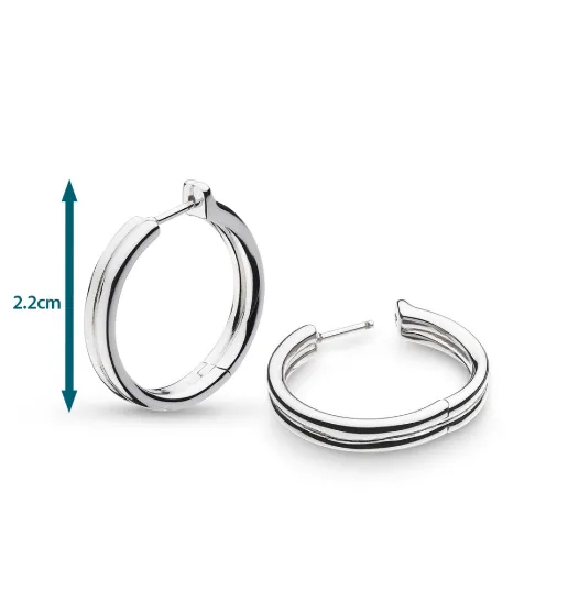 Bevel Unity Maxi Hoop Earrings