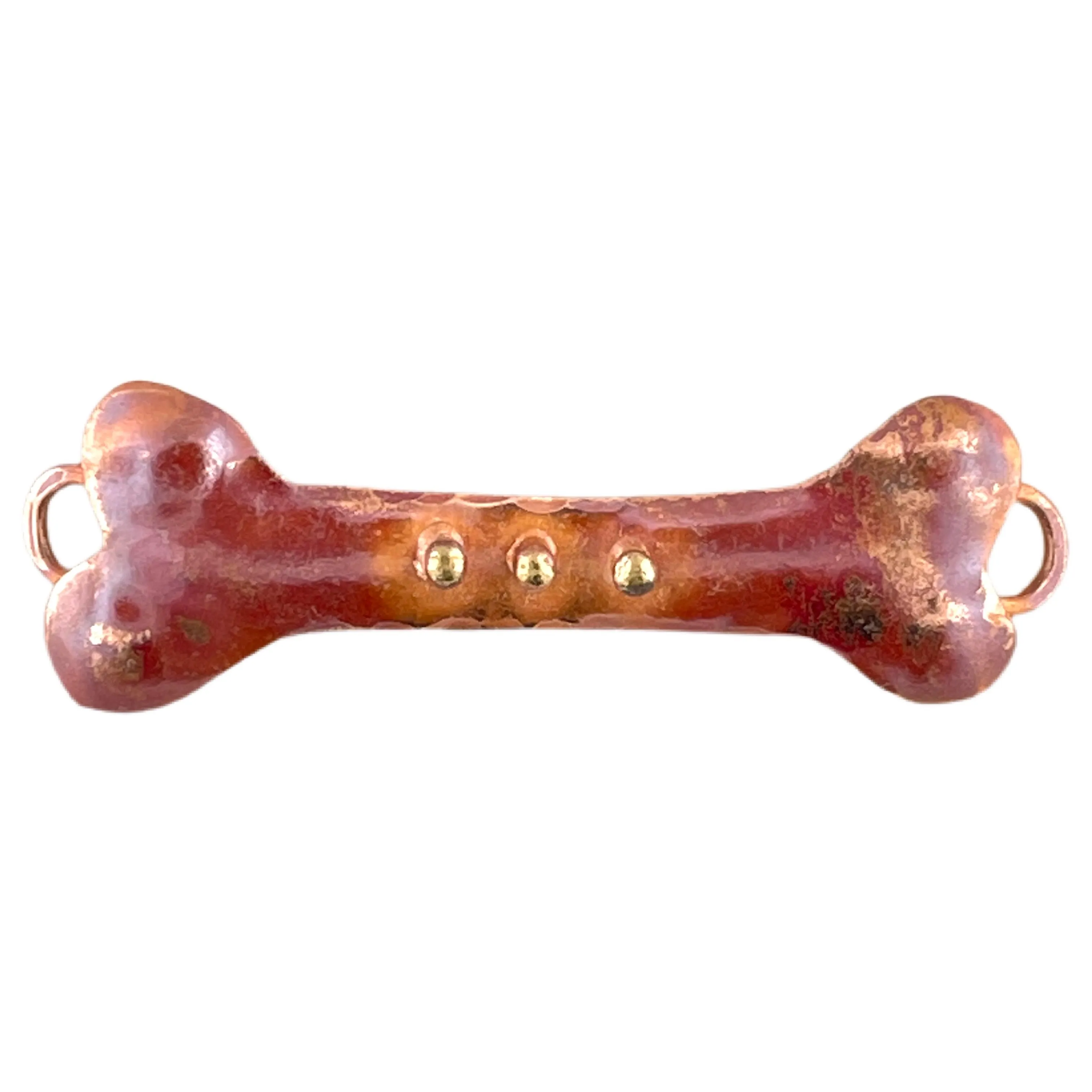 Big Copper Bone Link for Jewelry Designs