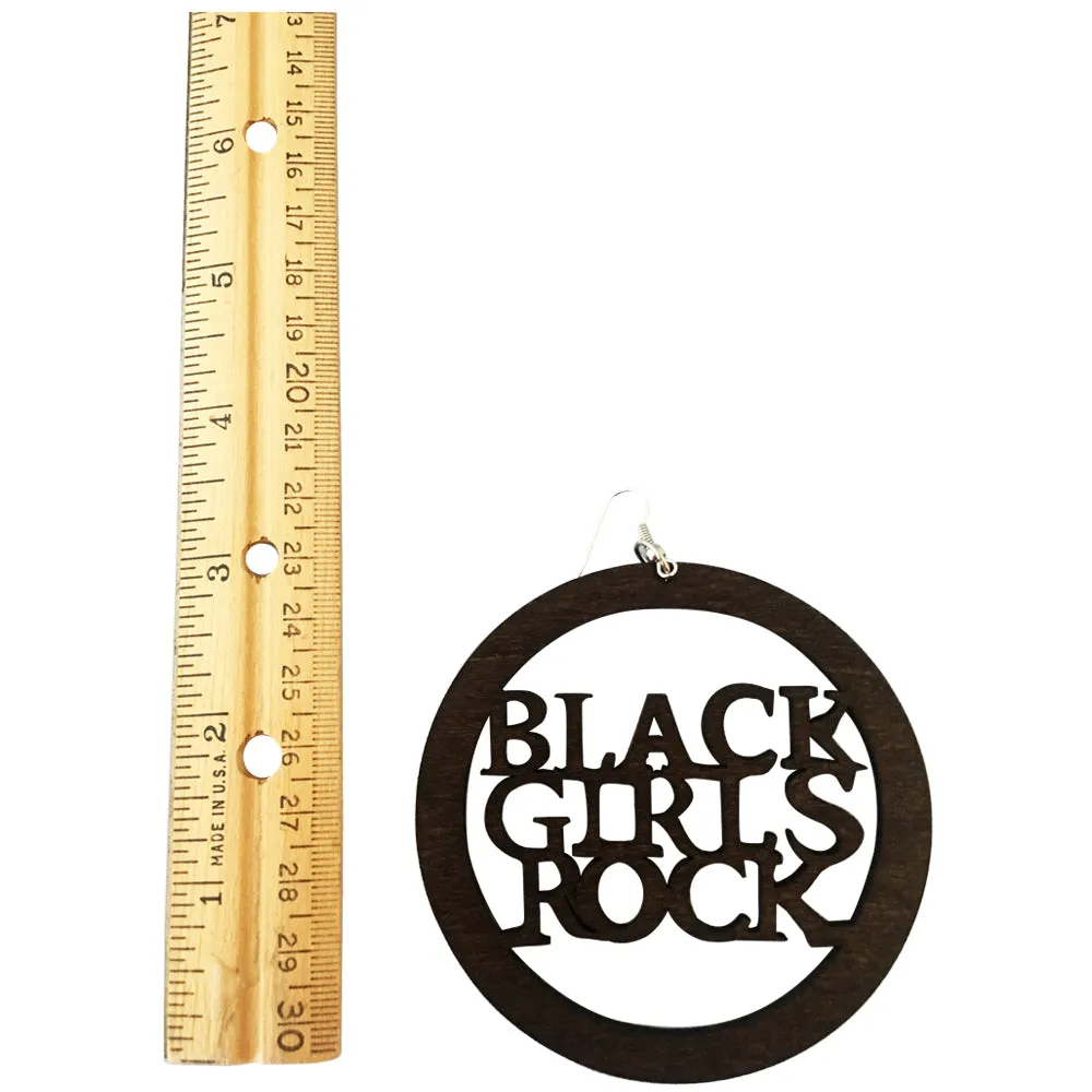 Black Girls Rock Earrings | natural hair accessories | Afrocentric jewelry