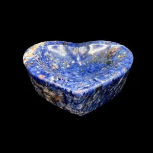 Blue Polished Heart Sodalite trinket Bowl