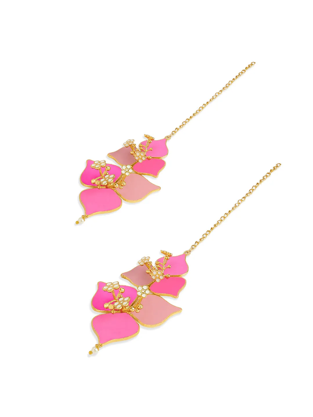 Blush & Peone Pink Bougainvillea Studs