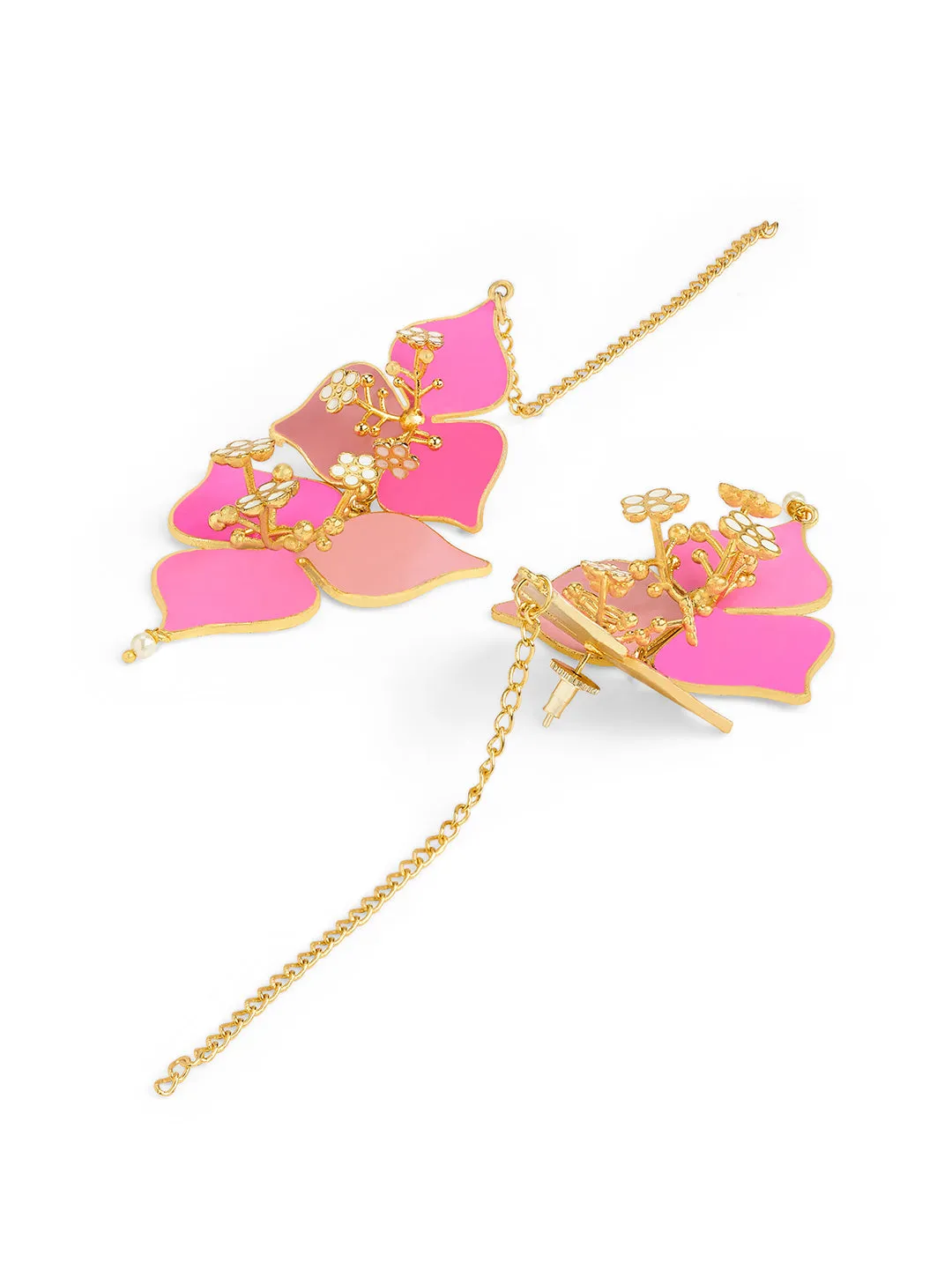 Blush & Peone Pink Bougainvillea Studs