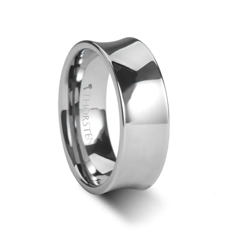 CHELSEA Concave Tungsten Carbide Ring - 4mm - 6mm