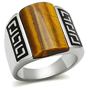 CJG2396 Stainless Steel  Tiger Eye Ring