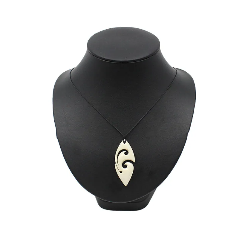 Contemporary Koru Beef Bone Pendant | by Peter Mitchell