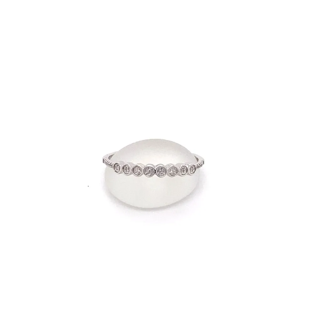 Copy of Stackable Diamond ring 10kt White gold