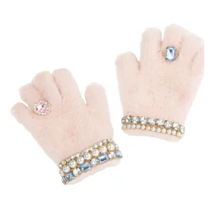 Cotton Candy Jeweled Gloves