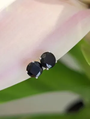 Dark Grey Spinel Studs