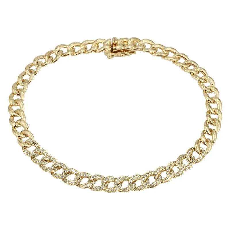 Diamond Cuban Chain Bracelet