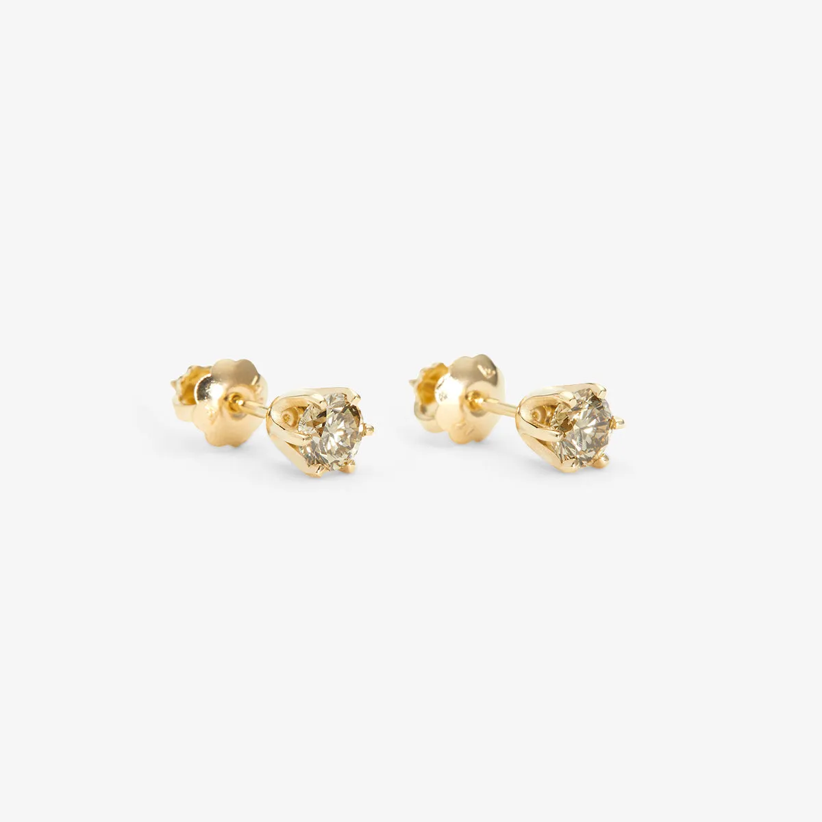 E1904BR | 4mm Brown Diamond Studs