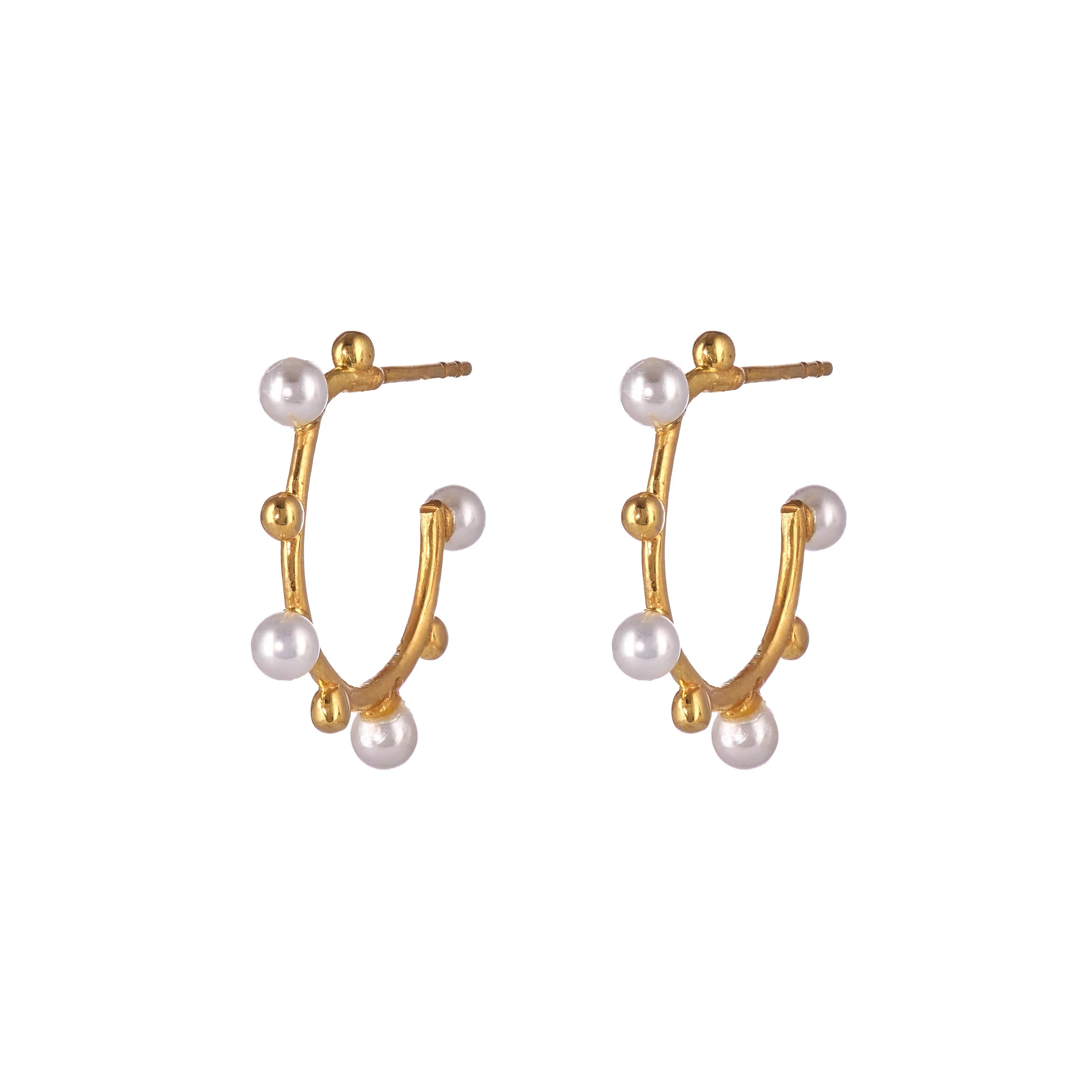 Earrings - Dewdrop Hoops