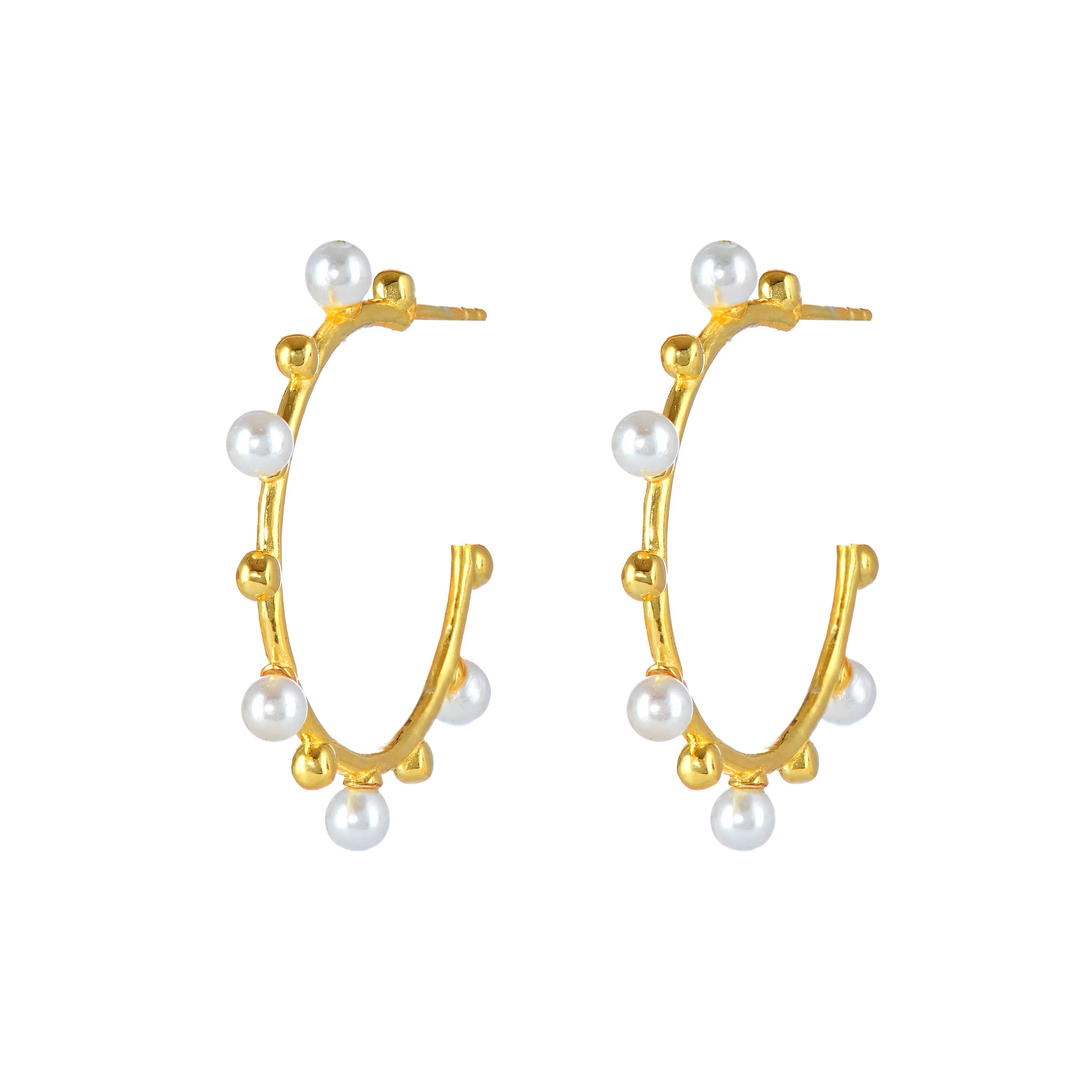 Earrings - Dewdrop Hoops