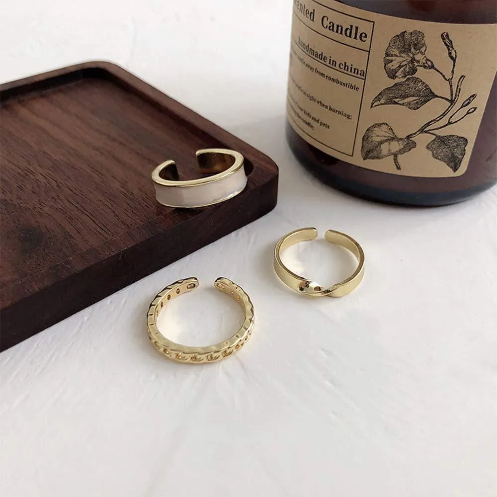 Elegant Gold Ring Set