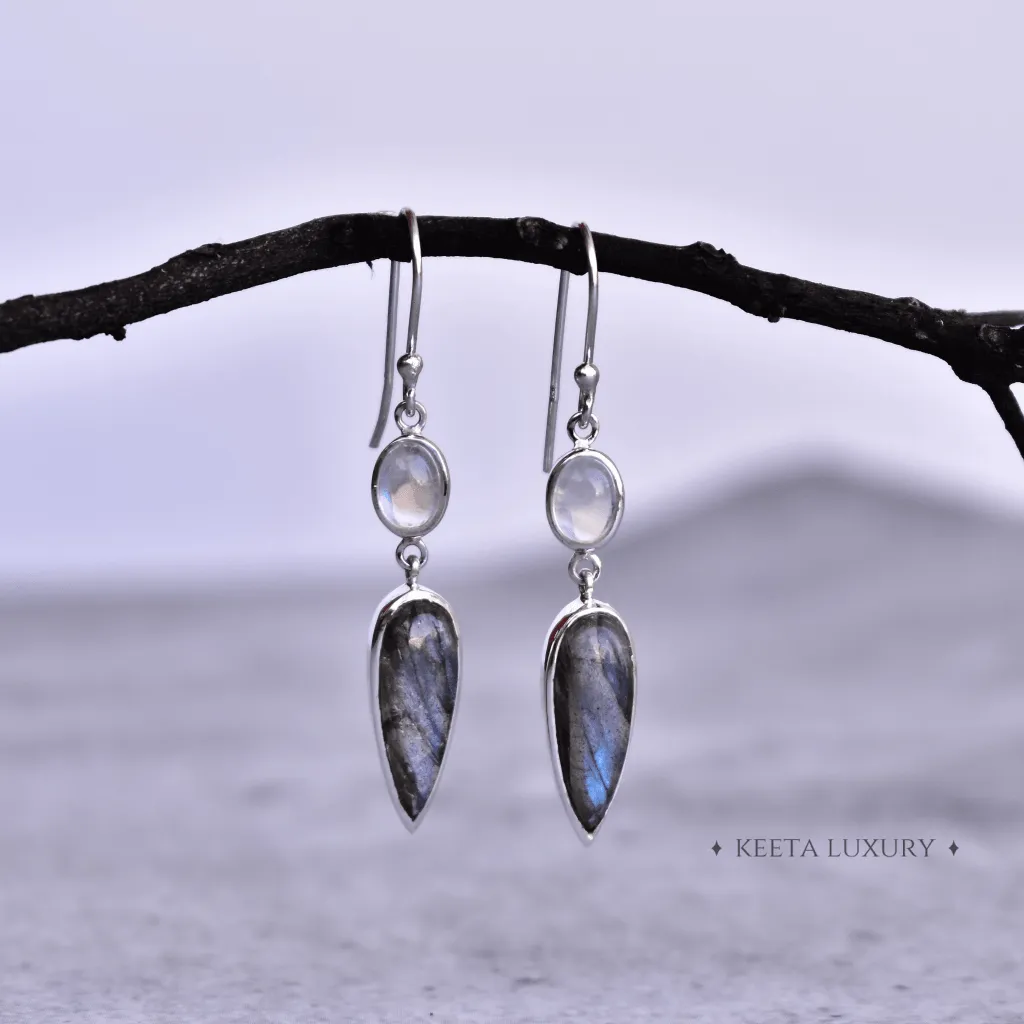 Energy - Moonstone & Labradorite Earrings