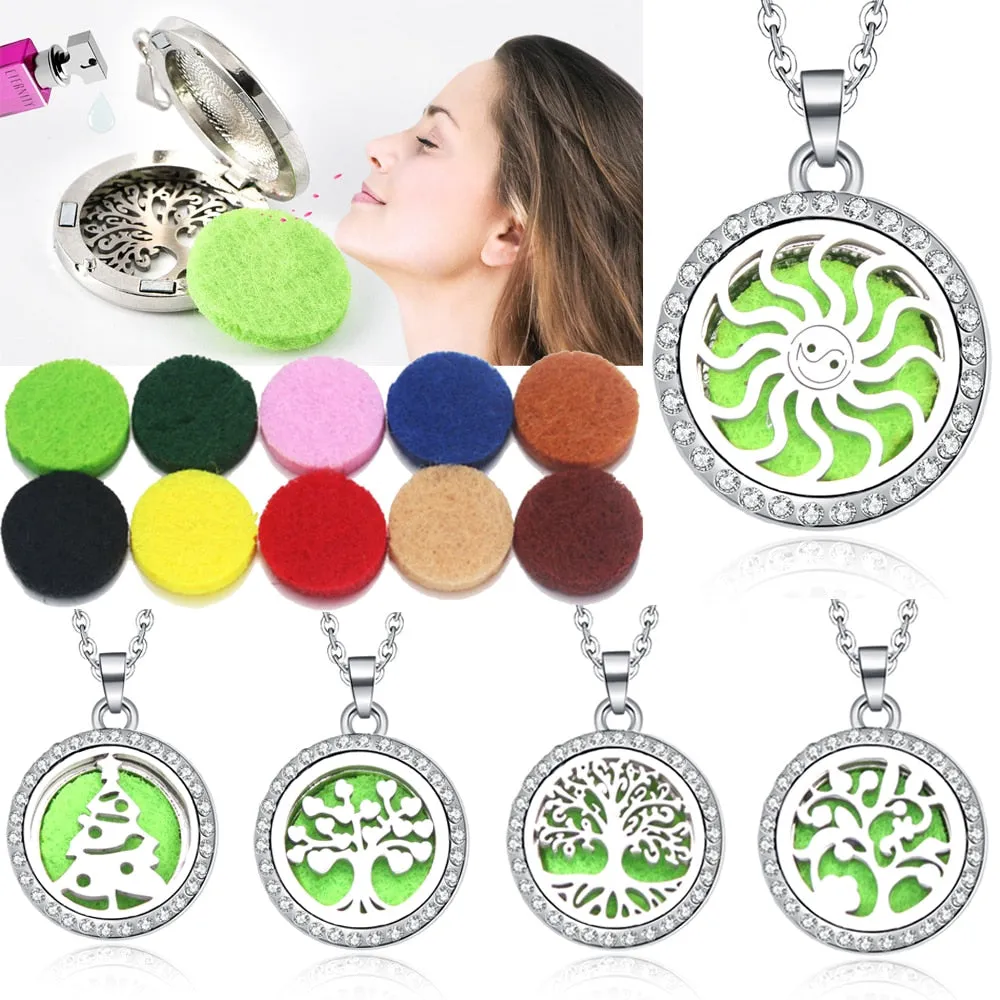 Essential Oil Diffuser Perfume Locket Pendant